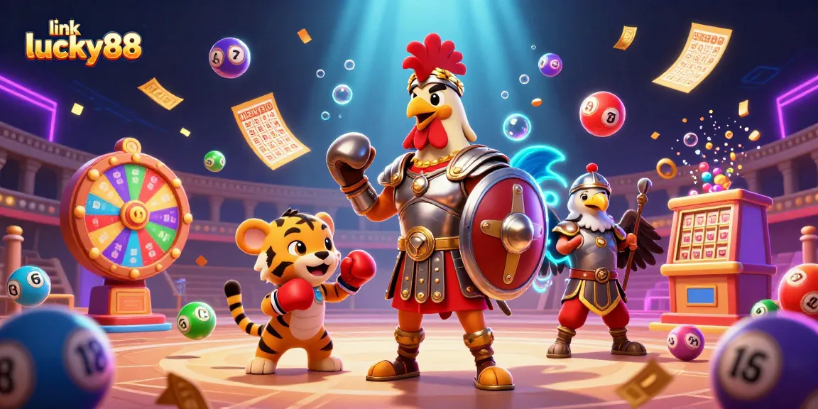 Engage in dynamic game action with link lucky88, showcasing colorful lottery elements and captivating scene design.