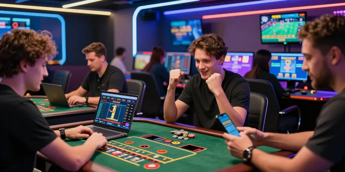Engaged players enjoying diverse games on 181bet platform, vibrant gaming atmosphere.