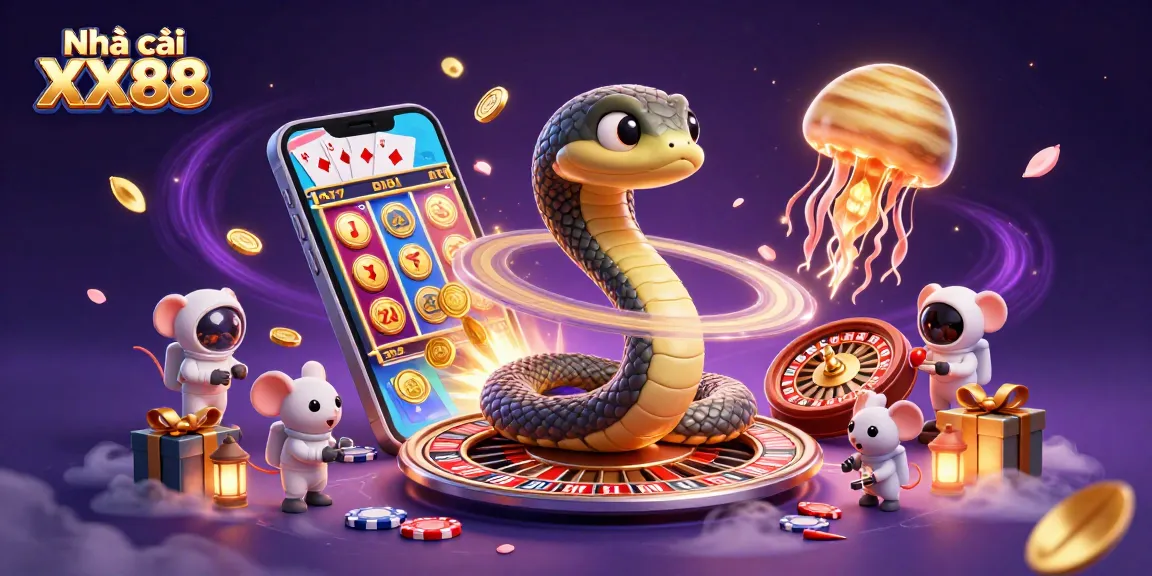 Experience thrills at Nhà cái XX88 with astronaut mice betting on cosmic roulette.