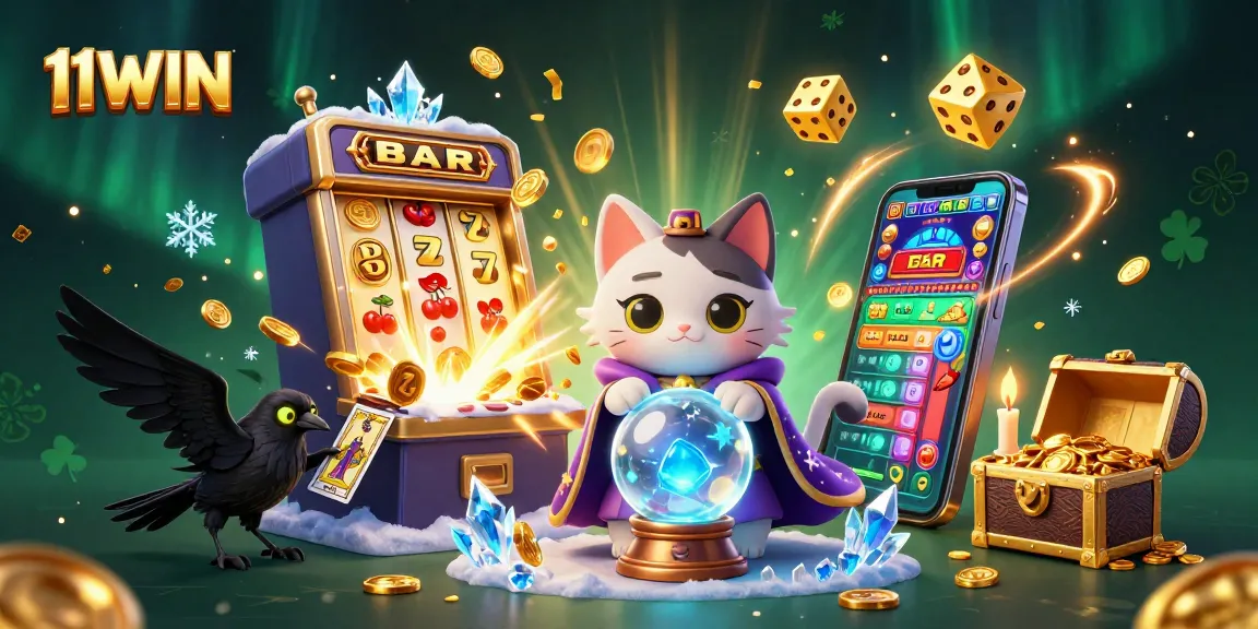 Join the fun at 11WIN with vibrant games and thrilling jackpots in this dynamic casino scene!