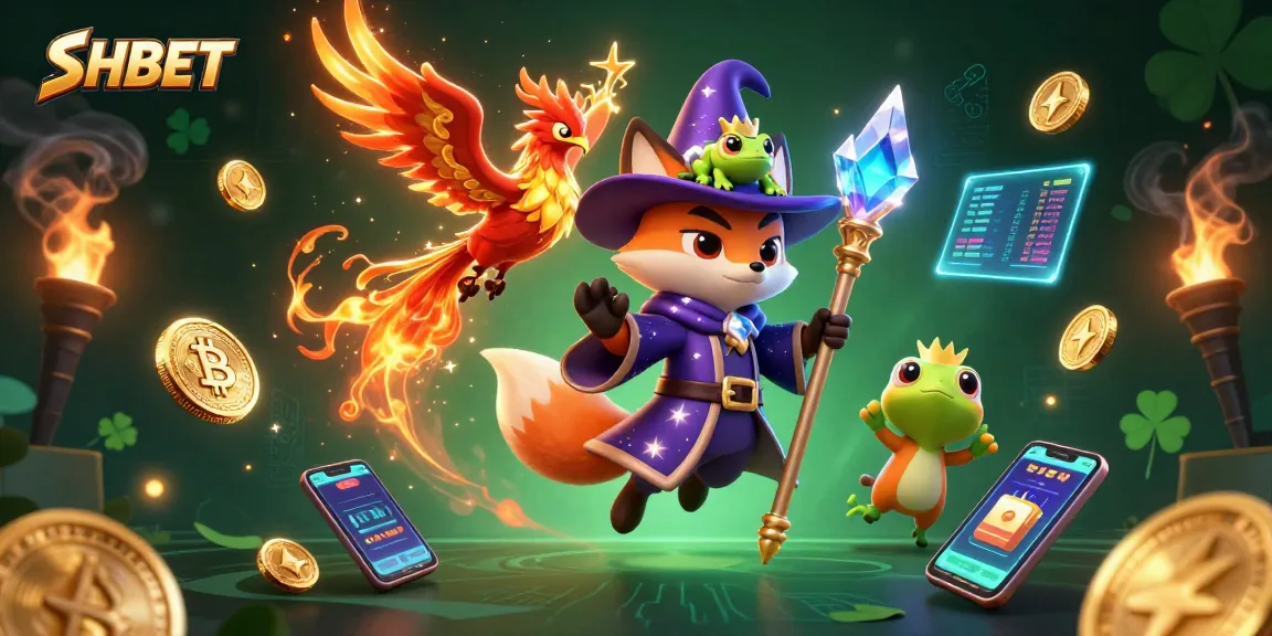 Bet on SHBET's live games with exciting wizard and phoenix elements capturing adventure.